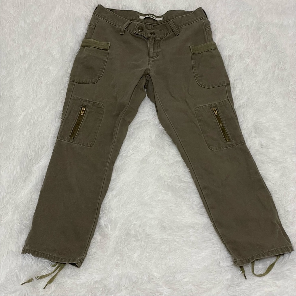 Vintage Mavi Back Laced-Up Capri Size 24
